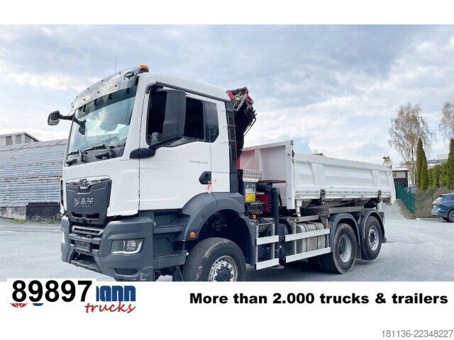 Tipvogn MAN TGS 28.430 6x4-4 BL, Lenk-/Lift, Bordmatik, Kran