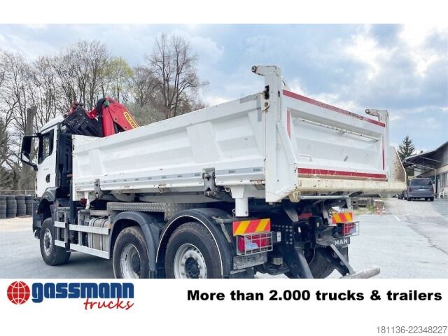 Tipvogn MAN TGS 28.430 6x4-4 BL, Lenk-/Lift, Bordmatik, Kran