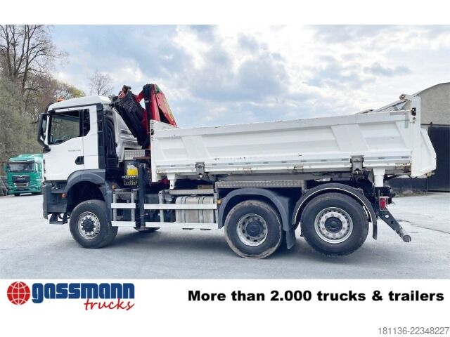 Tipvogn MAN TGS 28.430 6x4-4 BL, Lenk-/Lift, Bordmatik, Kran