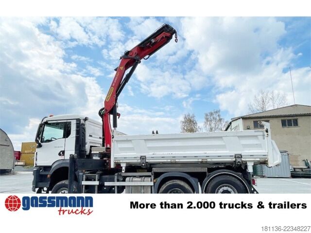 Tipvogn MAN TGS 28.430 6x4-4 BL, Lenk-/Lift, Bordmatik, Kran
