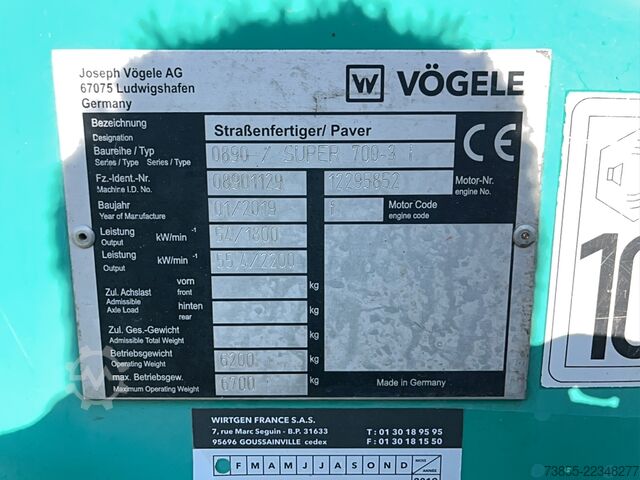 Asfaltudlægger Vögele Super 700-3 I