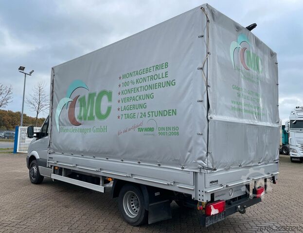 Schuifzeil bestelwagen MERCEDES-BENZ Sprinter 519 CDI Pritsche/ AC/ org. KM