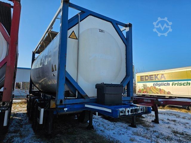 Poluprikolica cisterna SCHMITZ CARGOBULL Tankcontainer Chassis+Tankcontainer  Schwallwand