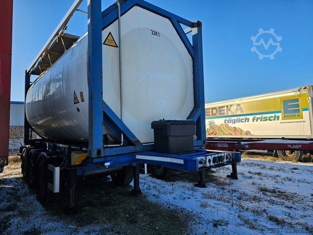 Poluprikolica cisterna SCHMITZ CARGOBULL Tankcontainer Chassis+Tankcontainer  Schwallwand