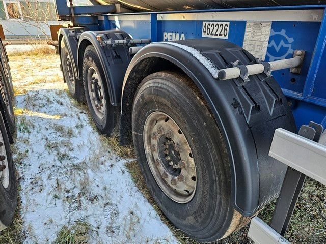 Poluprikolica cisterna SCHMITZ CARGOBULL Tankcontainer Chassis+Tankcontainer  Schwallwand