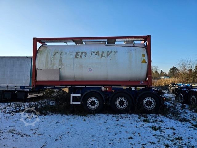 Cserélhető felépítményes félpótkocsi SCHMITZ CARGOBULL 20" Tankconatinerchassis + Tankcontainer