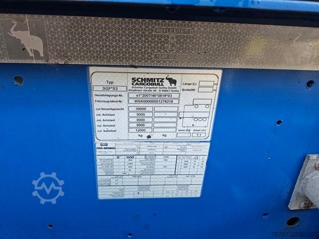 Cserélhető felépítményes félpótkocsi SCHMITZ CARGOBULL 20" Tankconatinerchassis + Tankcontainer