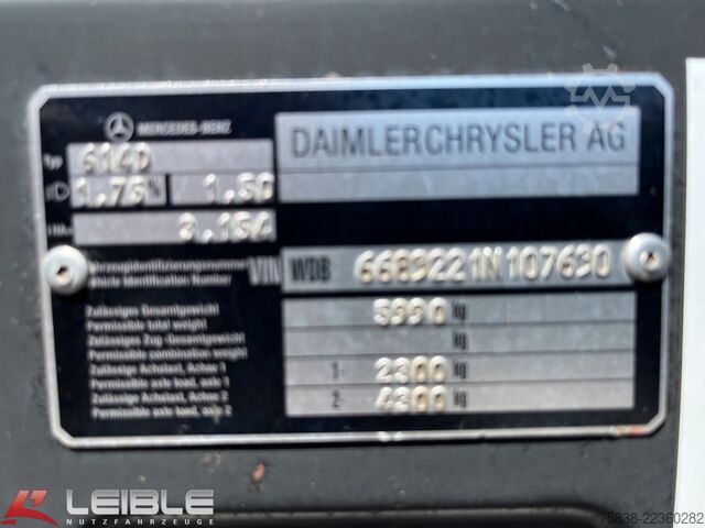 Pick-up kombi MERCEDES-BENZ 614D Vario*Pritsche*DoKa*192Tkm*AHK