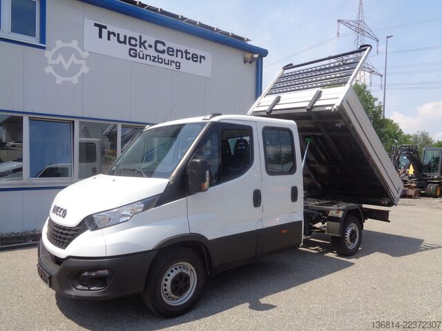 Kiepwagen bestelauto IVECO Daily Doka 35S14 Doka Kipper Klima AHK 7-Sitzer