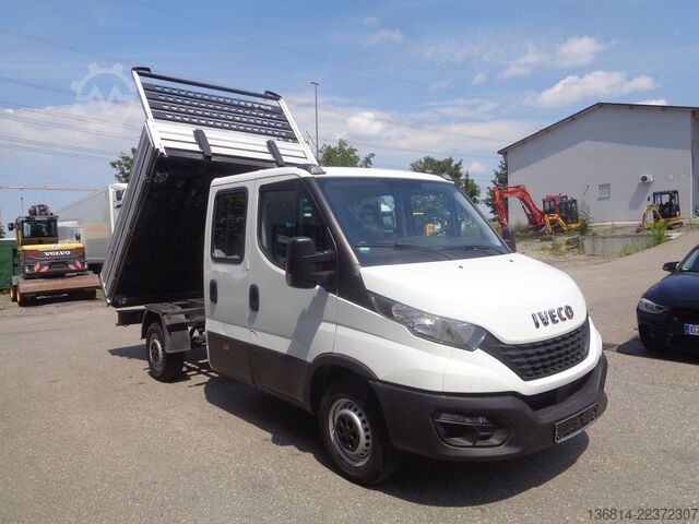 Kiepwagen bestelauto IVECO Daily Doka 35S14 Doka Kipper Klima AHK 7-Sitzer