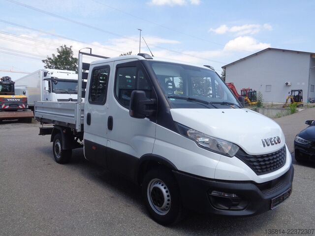 Kiepwagen bestelauto IVECO Daily Doka 35S14 Doka Kipper Klima AHK 7-Sitzer