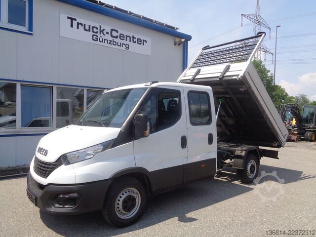 Kiepwagen bestelauto IVECO Daily Doka 35S14 Doka Kipper Klima AHK 7-Sitzer