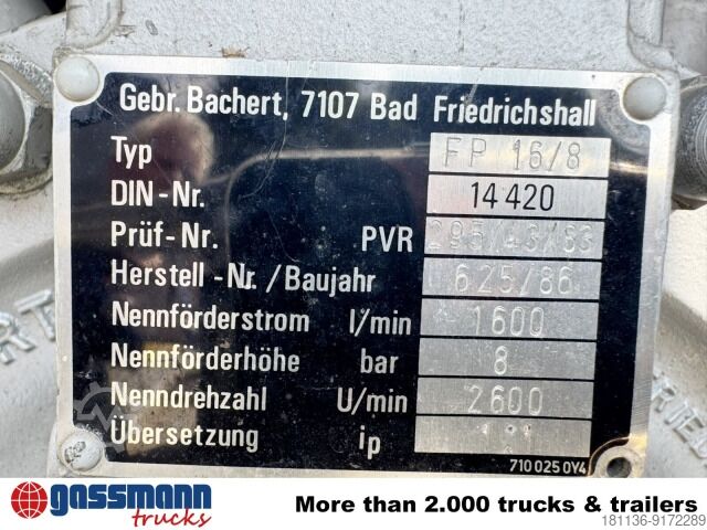 Tűzoltóautó Mercedes-Benz 1222 AF 4x4 Doka, TLF 16/25