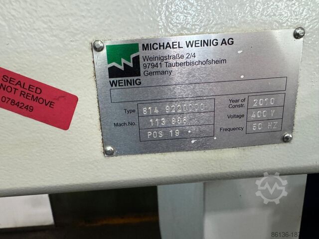 Planer and moulder WEINIG EM 820    120 m/ min