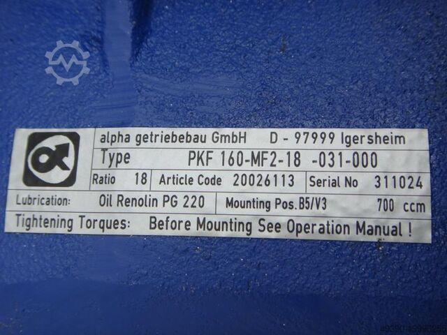 Permanentmagnet borstlös servomotor med ALPHA vinkelväxel SIEMENS 1FT6064-1AF71-3EG1