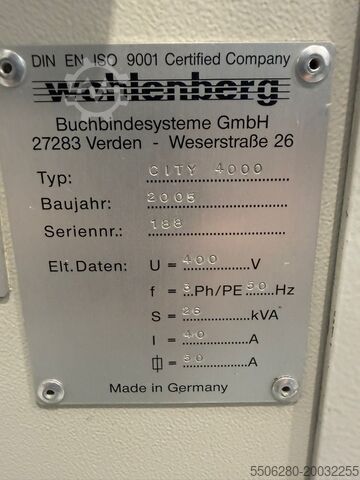 αυτόματη βιβλιοδεσία Wohlenberg City 4000