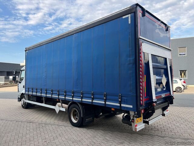 Curtain sided Renault MIDLUM 220-12 L E5 SCHUIFZEIL + LAADKLEP / SLAA...