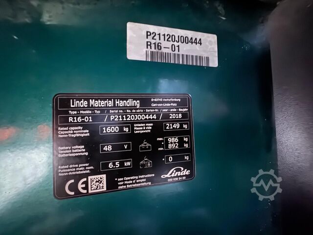 Reach truck Linde R 16 [ID: 287]