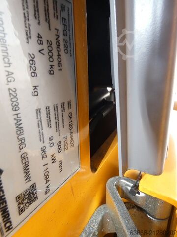 Elektrische vorkheftruck 3 wielen Jungheinrich EFG 220 - 464 DZ