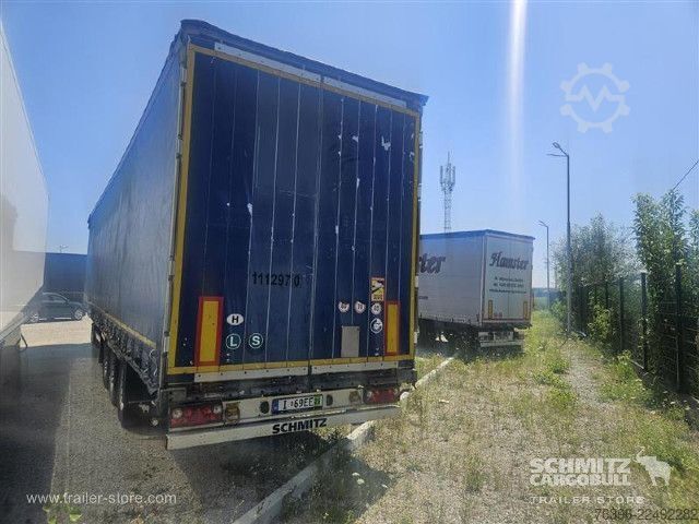 Åben sættevogn med presenning Schmitz Cargobull Semitrailer Curtainsider Mega
