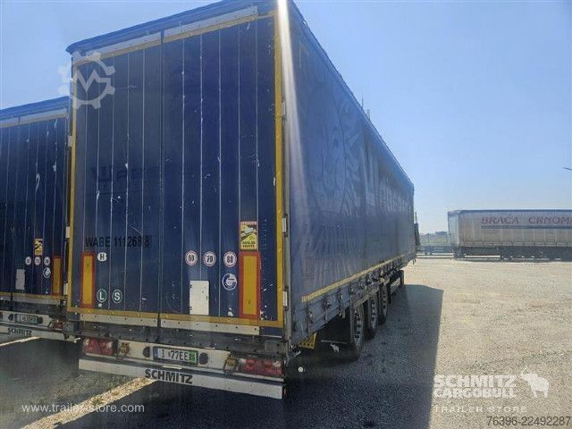 Åben sættevogn med presenning Schmitz Cargobull Semitrailer Curtainsider Mega