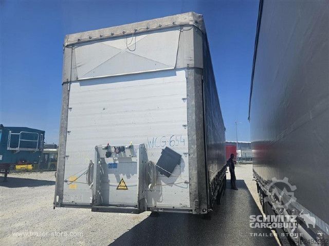 Åben sættevogn med presenning Schmitz Cargobull Semitrailer Curtainsider Mega