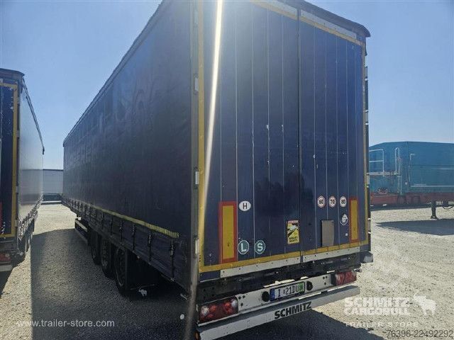 Åben sættevogn med presenning Schmitz Cargobull Semitrailer Curtainsider Mega