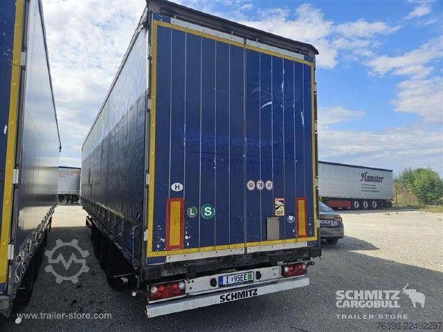 Åben sættevogn med presenning Schmitz Cargobull Semitrailer Curtainsider Mega