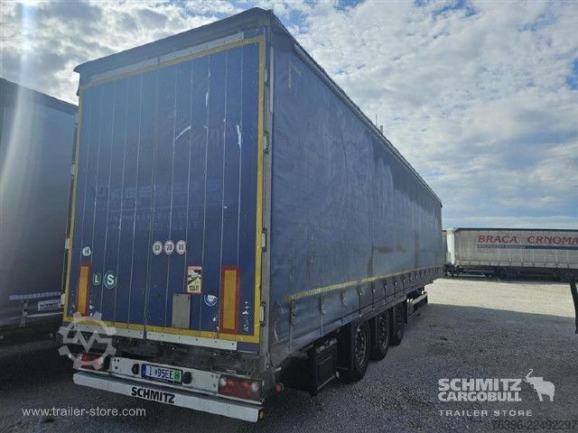 Åben sættevogn med presenning Schmitz Cargobull Semitrailer Curtainsider Mega