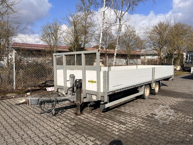Otwarta przyczepa Humbaur HBTZ 137224  14,4 t Tandem- Pritschenanhänger- Tieflader