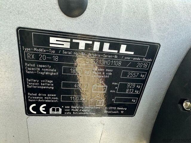 VS-22417 Elektrische triplex heftruck Still RX20-18 BJ2018 STILL RX20-18