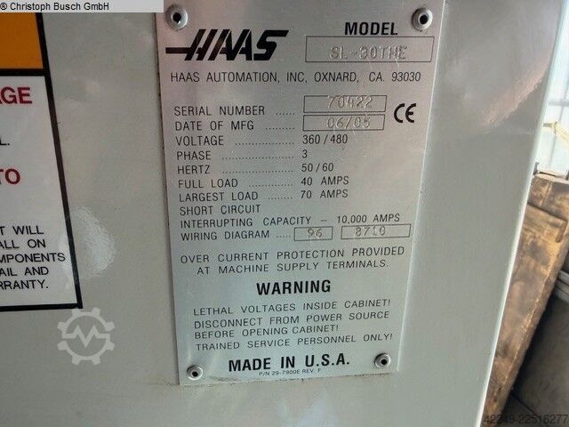 CNC drejebænk HAAS Sl 30the