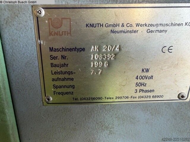 Pladefolder KNUTH Ak 20/4