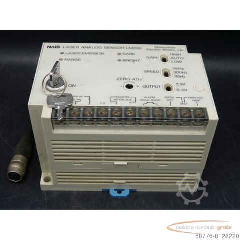 Matsushita bileşeni Matsushita NAIS ANL2535E LM Laser Analog Sensor