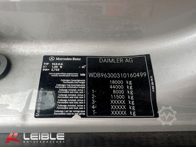 Koelwagen MERCEDES-BENZ Antos 1840*Frigo Koffer*Carrier1250*LBW-Bär*