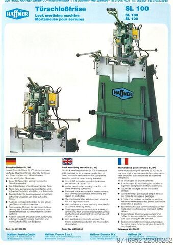 Kedjemortelmaskin HAFFNER SL 100