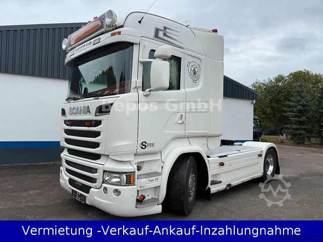 Standardowy ciągnik siodłowy SCANIA SUPER-Highline R 450-LEDER-Retarder-adr
