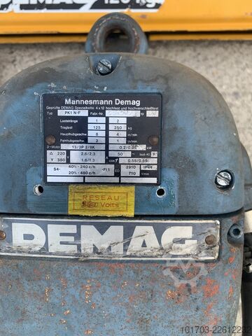 Oszlopra szerelhető daru DEMAG PK1 N-F - Capacity 125 kg