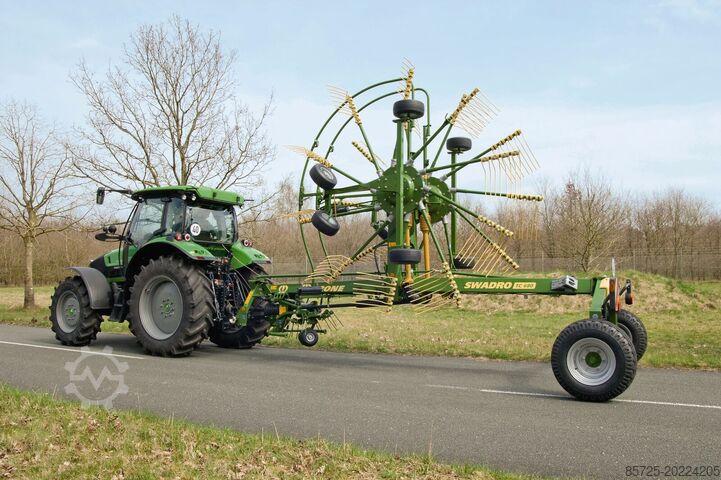 Greblă cu greblă Krone Middenaflegharken met twee elementen