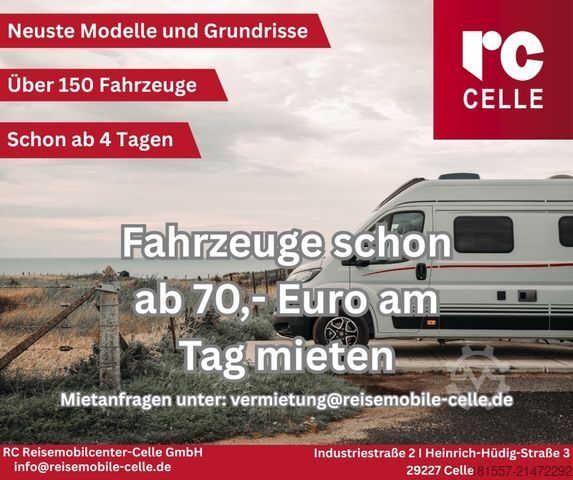 Wohnwagen HYMER/ERIBA Eriba Novaline 442 1.800 kg / GFK Dach / 95 AH A