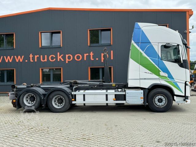 Kanca kasalı yük kamyonu (roll-off) VOLVO FH 540 6x2 Abrollkipper MEILLER RK 26.67