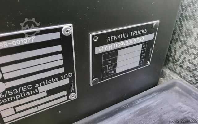 Koffer Renault T380 SLEEPERCAB 20 TON - VANGMUIL - EURO 6 - VF...