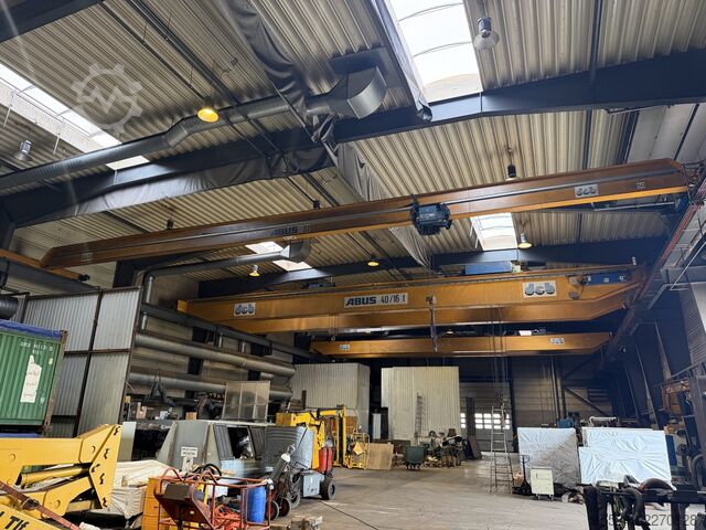 ABUS 5-tons kraan, overspanning 21.100 mm. Abus 5 ton overhead crane. Span: 21.100 mm.