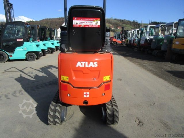 Mini excavators Atlas AC08B - mechan. Schnellwechsler LEHNHOF + 3 Löffel