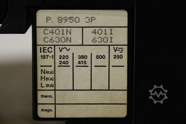Seccionadores Merlin Gerin compact  C630NI