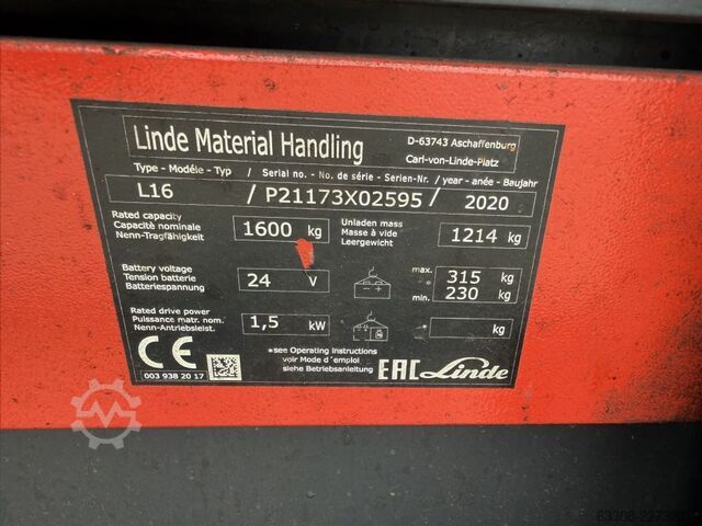 Handmatige stapelaar Linde L16