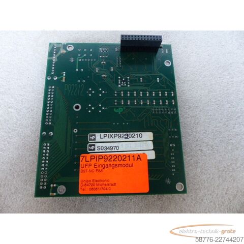 Komponent  Unipo Electronic 7LPIP9220211A UFP Eingangsmodul B2T-NC FIMI