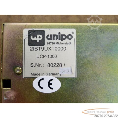Składnik Unipo UCP-1000 Bedienpanel 2IBT9UXT0000 SN: 80228/731
