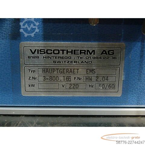 Στοιχείο  Viscotherm Hauptgerät EMS  Z.Nr. 3-800. 165  F.Nr. HW 2.04