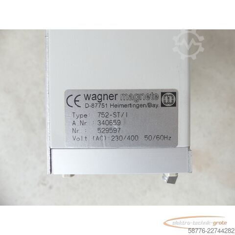 Στοιχείο Wagner 752-ST/1 Umpolsteuergerät / Steuerteil 340659 SN: 529597